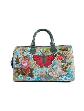 Gucci GG Supreme Bloom Butterfly Boston